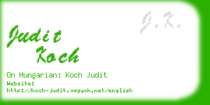 judit koch business card